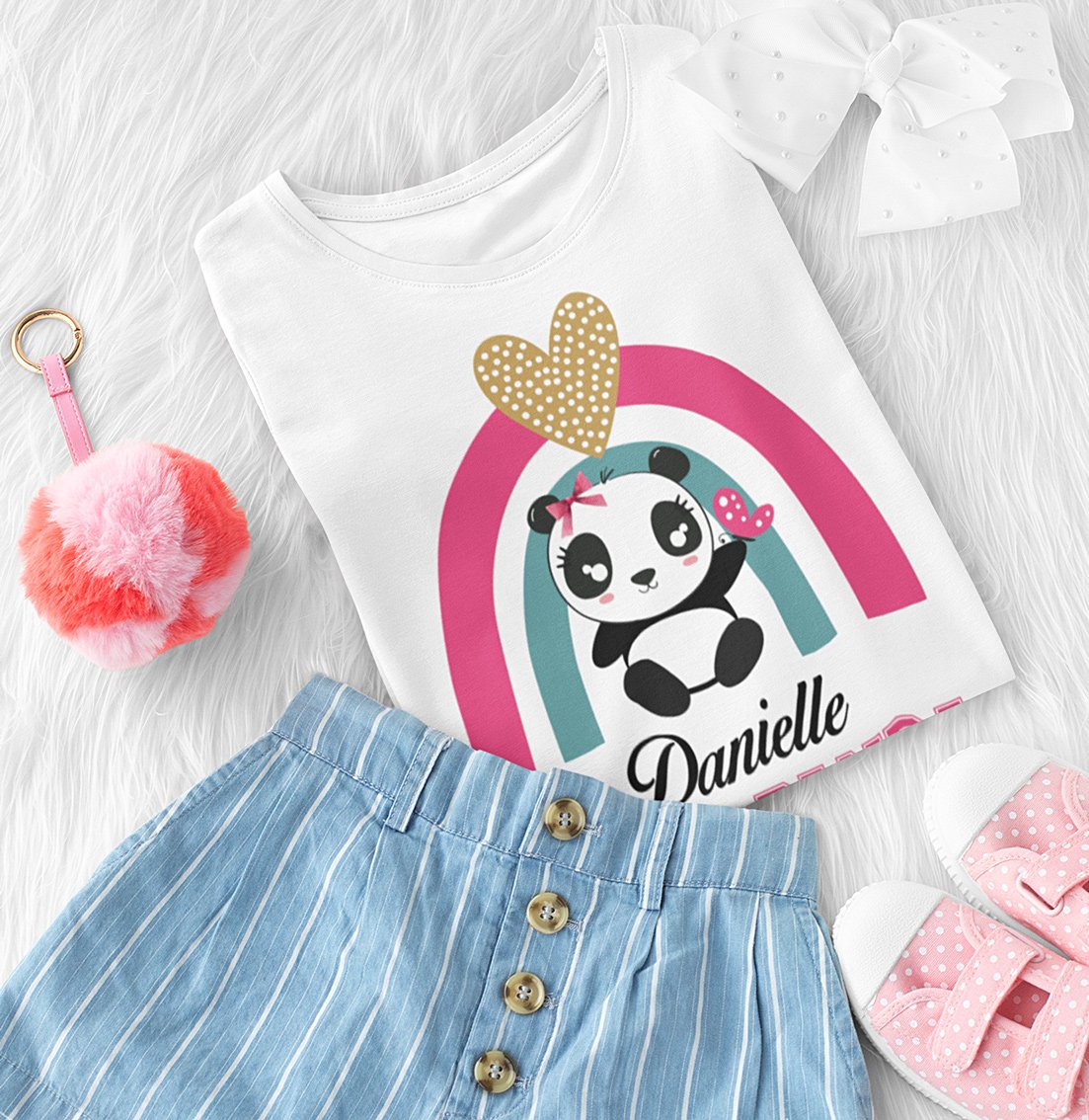Personalized-White-Panda-t-shirt