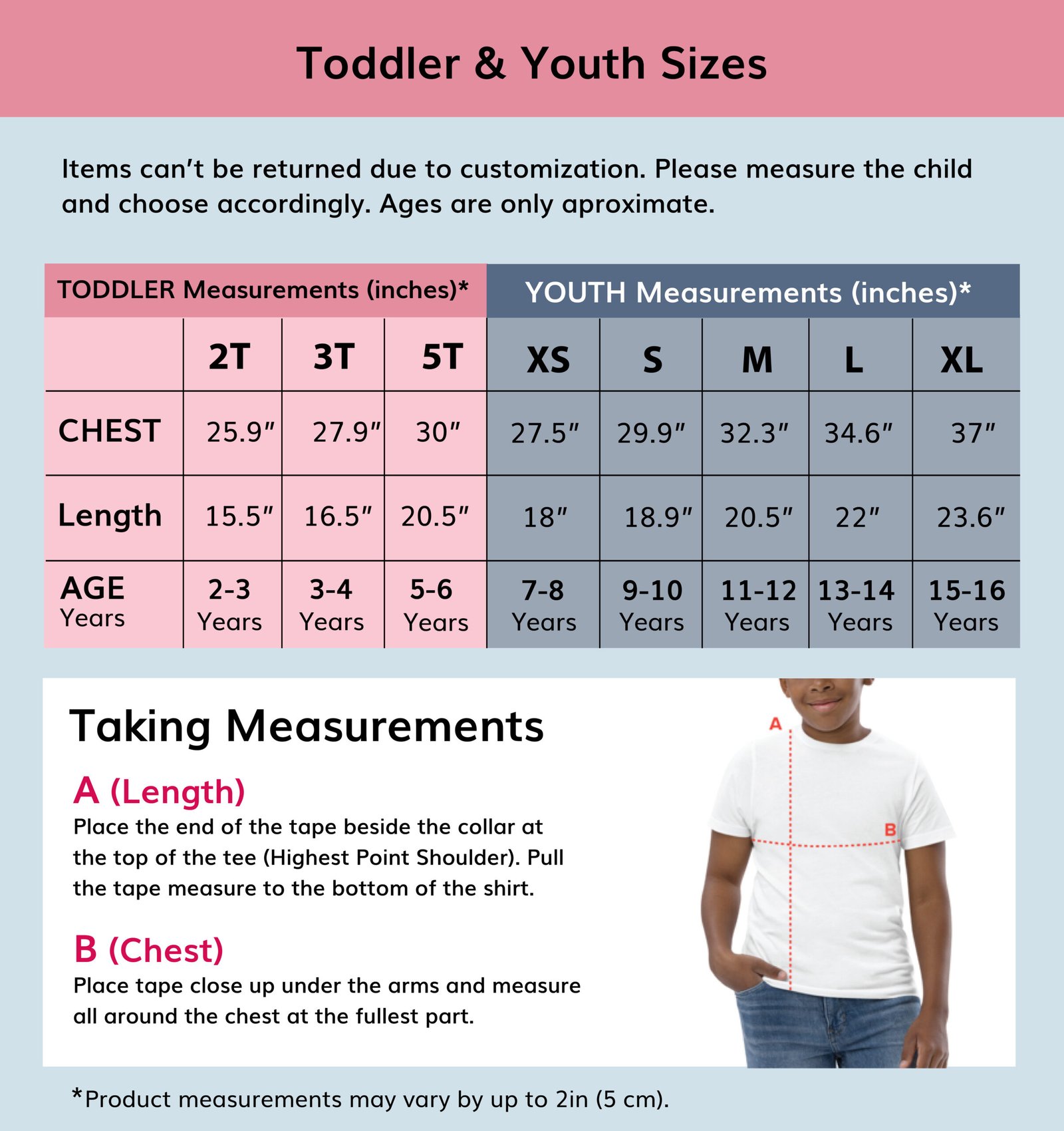 Toddler-Youth-T-shirt-Size-Chart