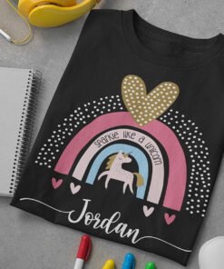 Personalised- unicorn-t-shirt
