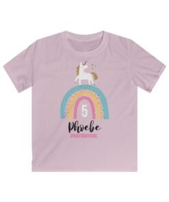birthday unicorn t-shirt-pink