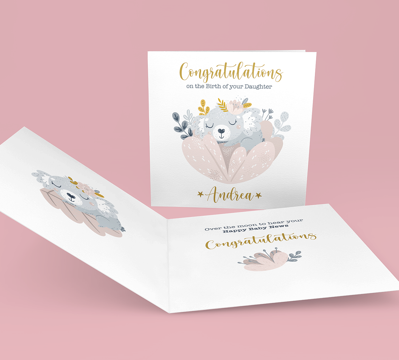 newborn-baby-girl-card-set