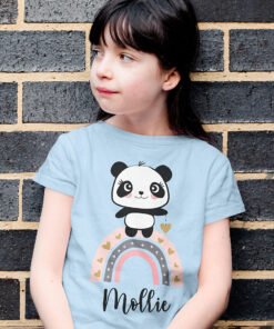 Girl-wearing-panda-t-shirt