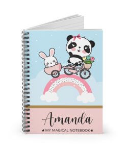 Personalised-Panda-Notebook-opened