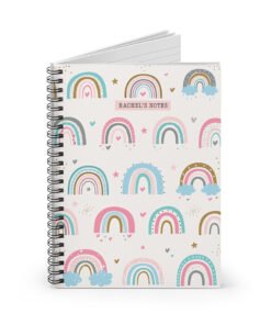 Personalised-Rainbow-notebook