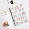 Personalised-Rainbow-notebook-desk