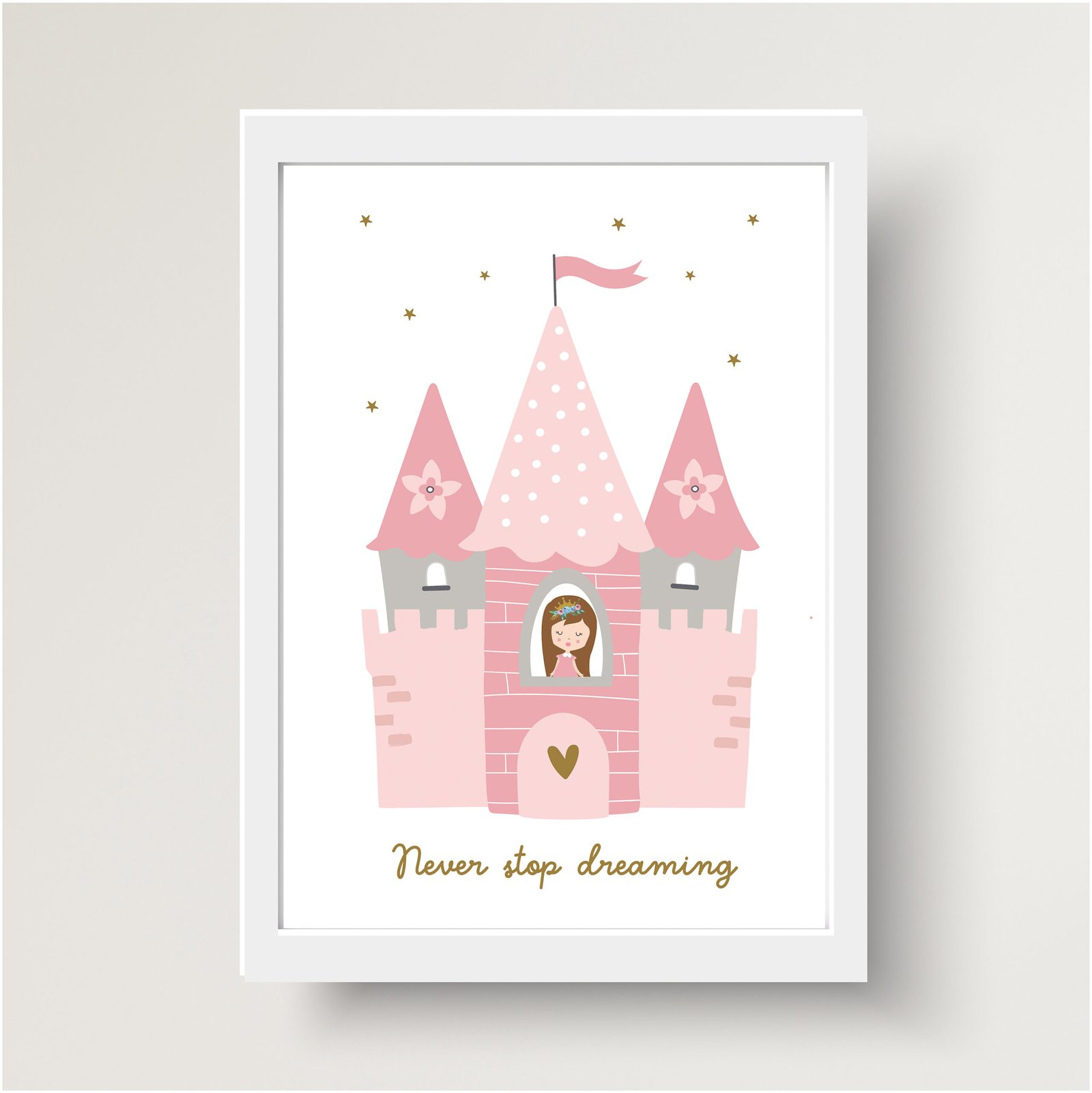 Princess and unicorn art prints