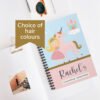 personalised princess unicorn notebook