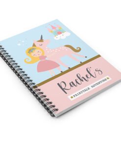 personalised princess unicorn notebook