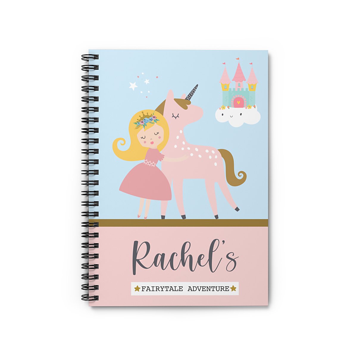 personalised princess unicorn notebook