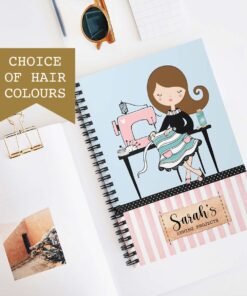personalised sewing notebook