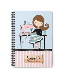 personalised sewing notebook