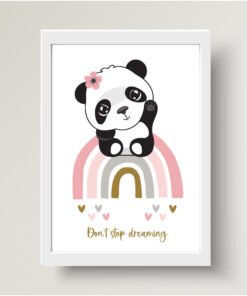 Personalised Panda Art print