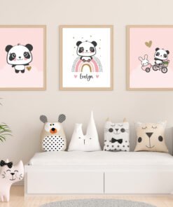 Personalised panda prints