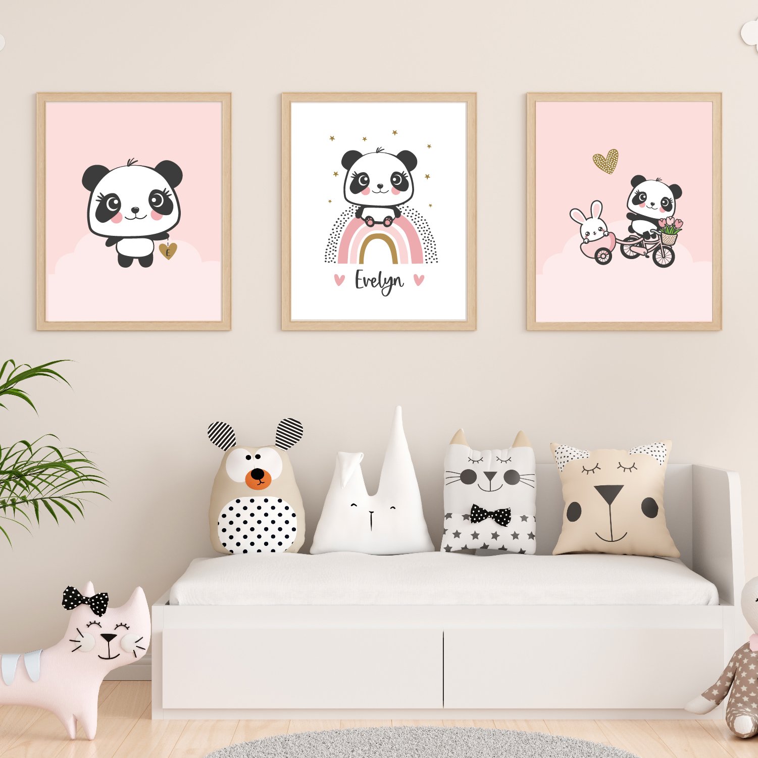Personalised panda prints