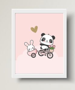Panda and bunny prints