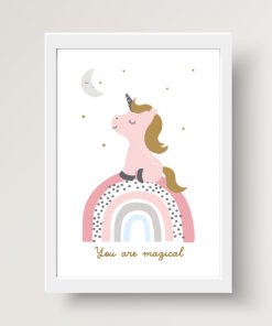 personalised unicorn print