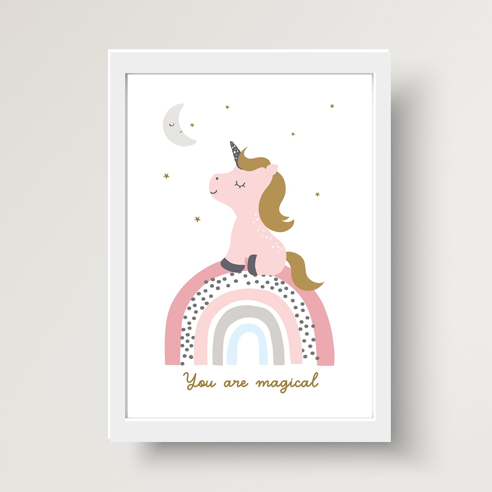 personalised unicorn print