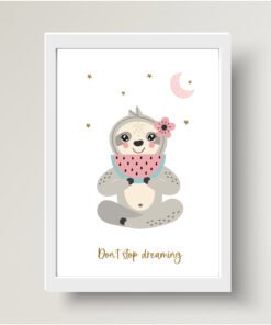 Sloth A4 print girl
