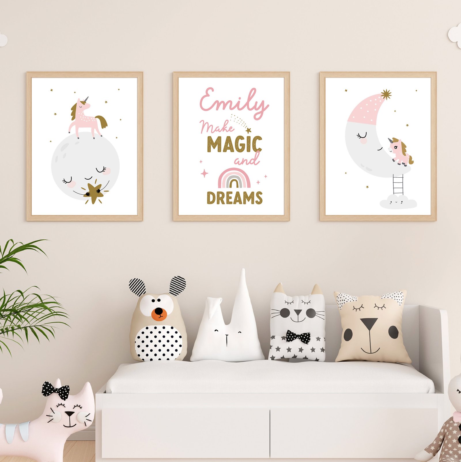 unicorn and moon art prints