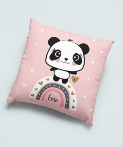 Personalised-panda-cushion