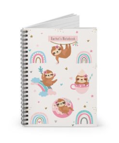 cute sloth notebook