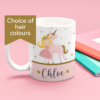 Princess and unicorn mug