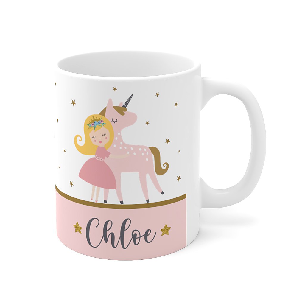 Princess and unicorn mug