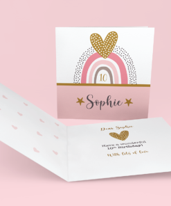 personalised rainbow card