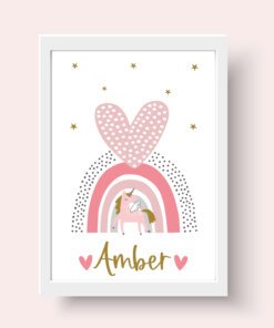 rainbow unicorn print
