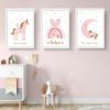 unicorn prints girl bedroom
