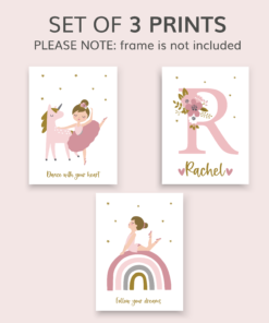 ballet prints for girls bedroom