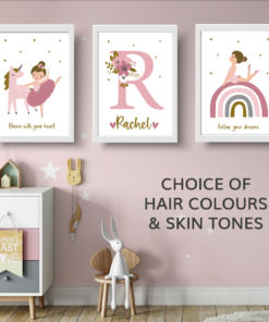 Set of 3 ballet art prints