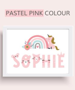 Cute Name print girls PINK