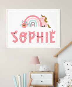 Cute Name print girls PINK