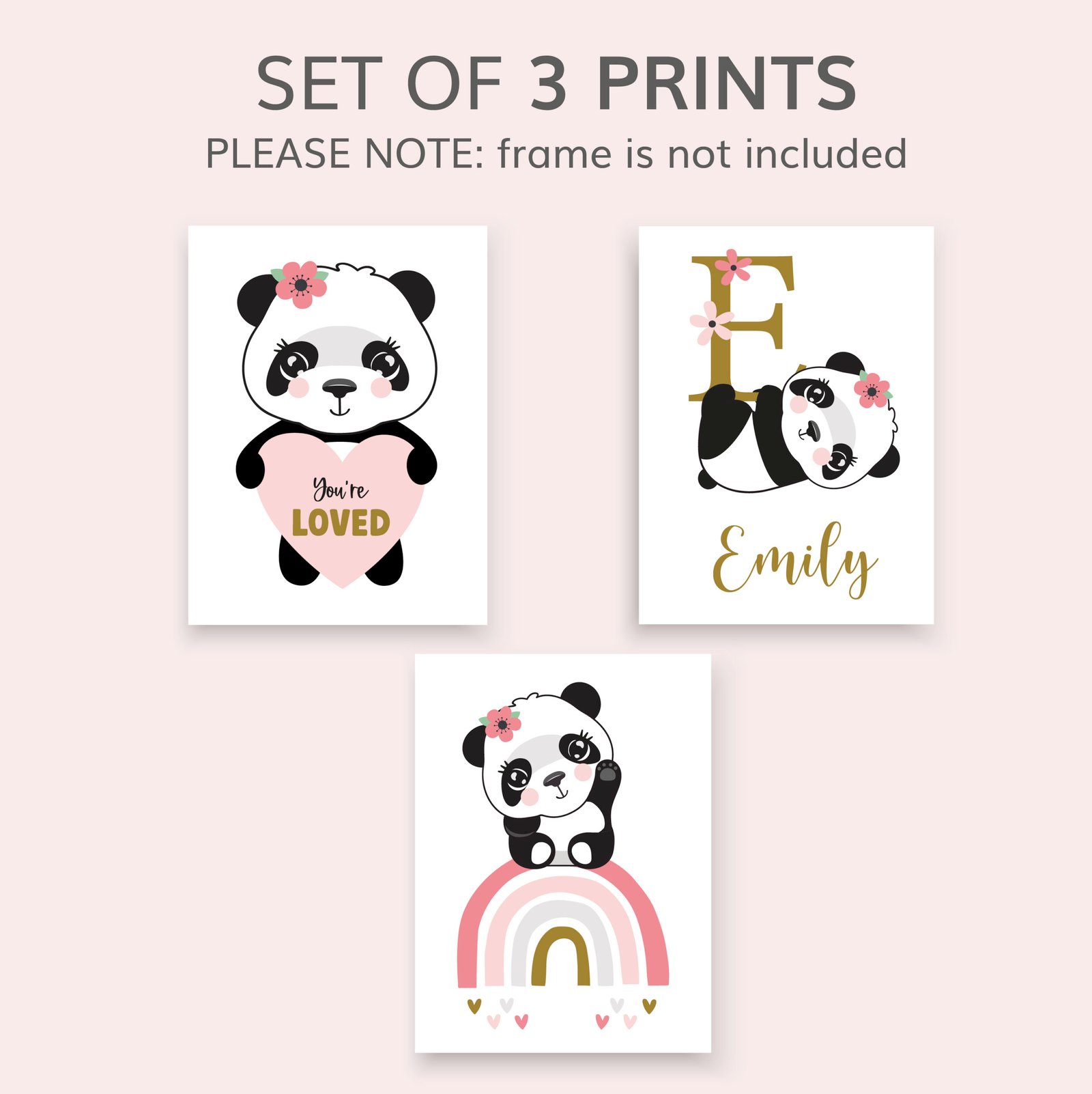 Cute Panda art prints