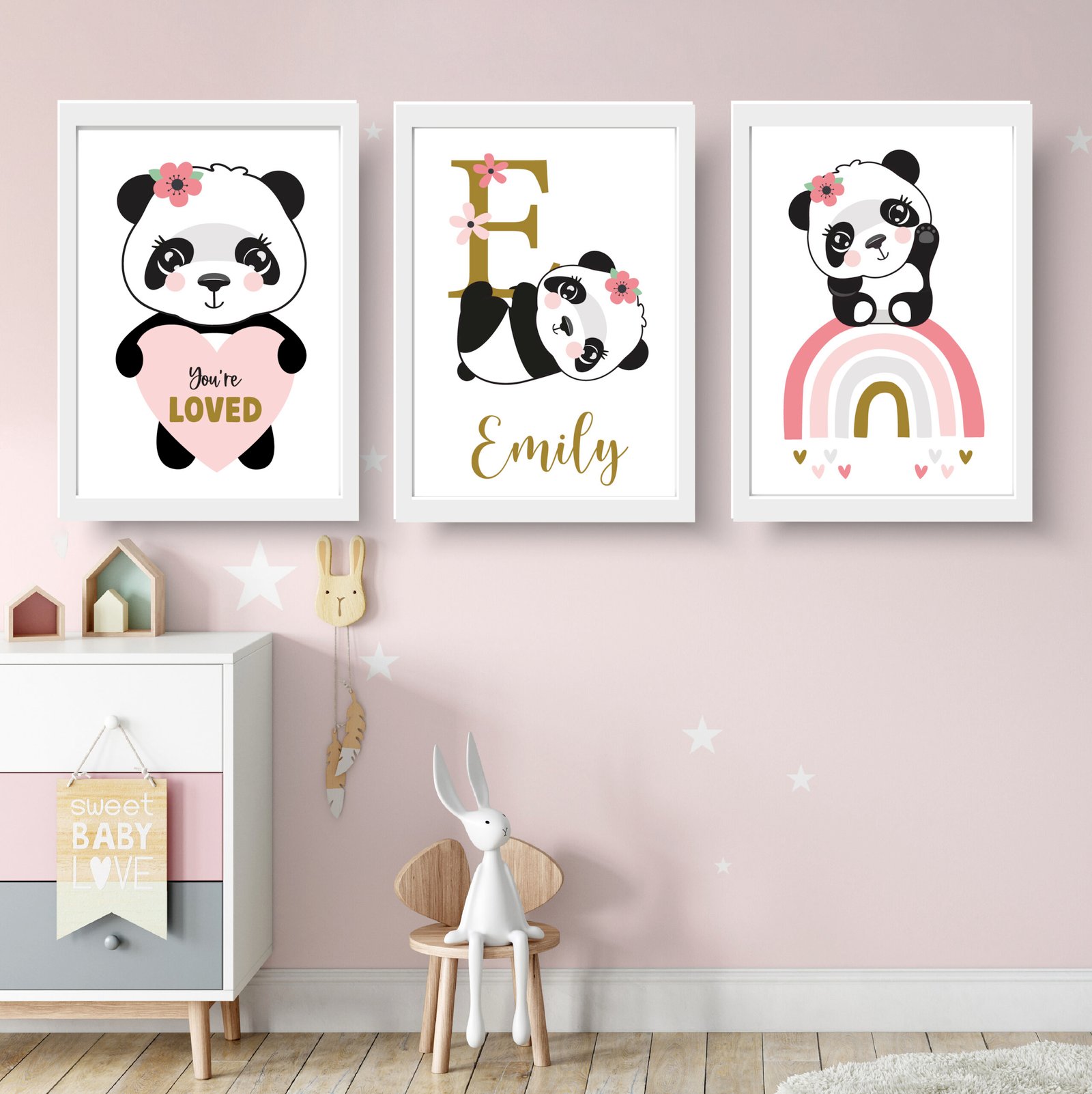 Cute Panda art prints